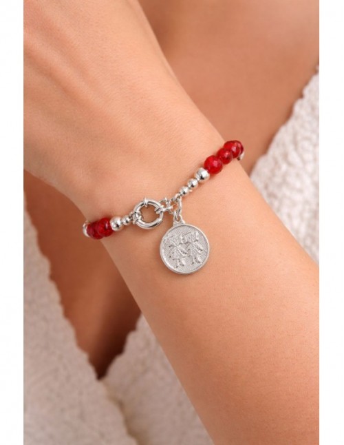 PULSERA BAÑADA EN PLATA NIÑA NIÑA 2