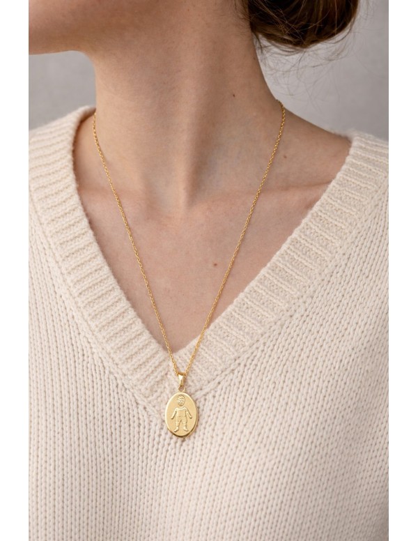 COLLAR BAÑADO EN ORO DIJE NIÑO