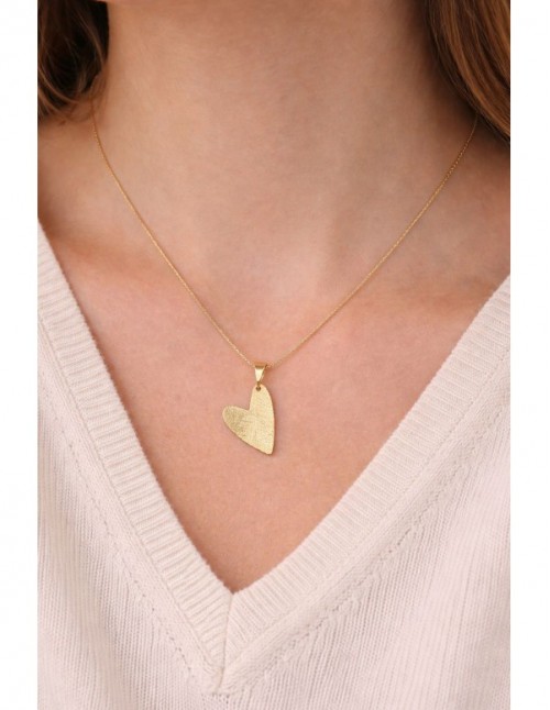 COLLAR BAÑADO EN ORO CORAZON 2