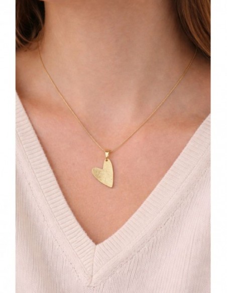 COLLAR BAÑADO EN ORO CORAZON