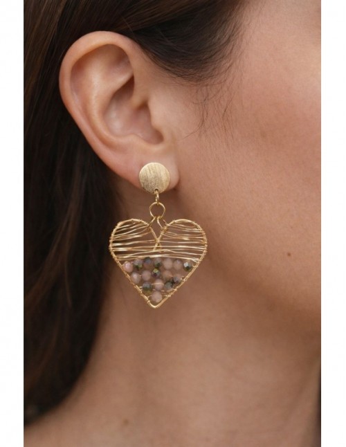 AROS BAÑADOS EN ORO CORAZON 2