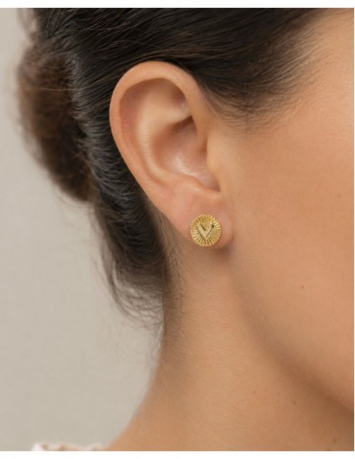 AROS BAÑADOS EN ORO CORAZON 2