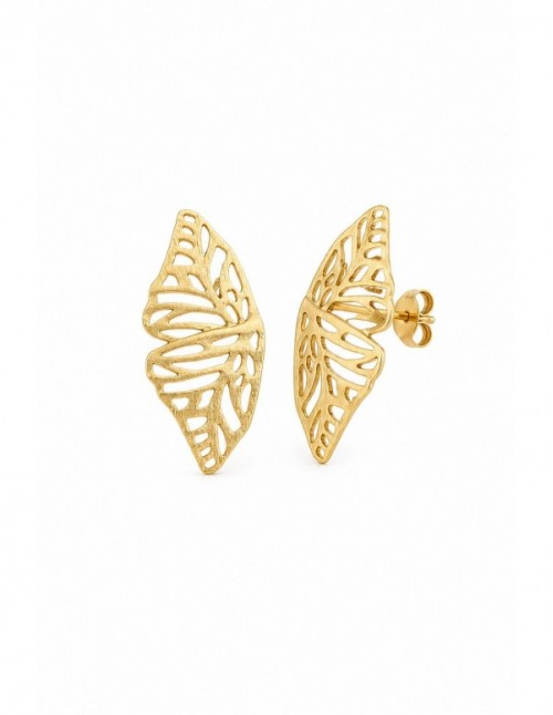 AROS BAÑADOS EN ORO ALAS DE MARIPOSA