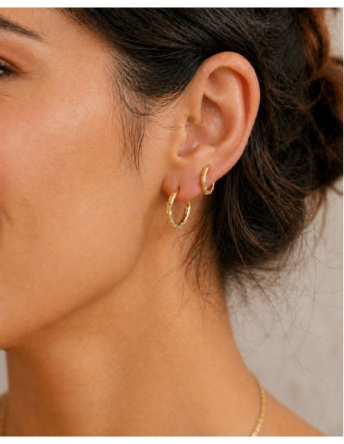 AROS BAÑADOS EN ORO DUO DE ARGOLLAS 2