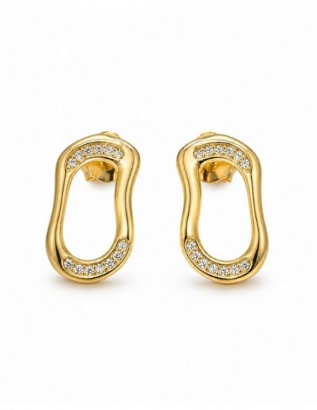 AROS BAÑADOS EN ORO CIRCONES