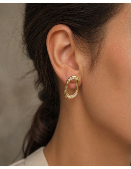 AROS BAÑADOS EN ORO CIRCONES 2