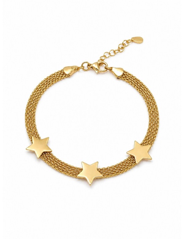 PULSERA BAÑADA EN ORO DIJE ESTRELLA