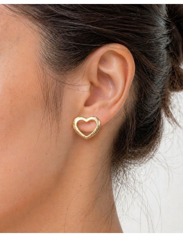 AROS BAÑADOS EN ORO CORAZON