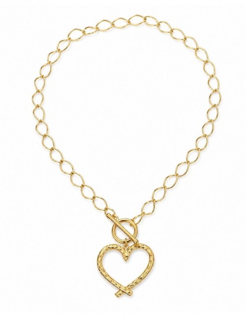 COLLAR BAÑO DE ORO CORAZON