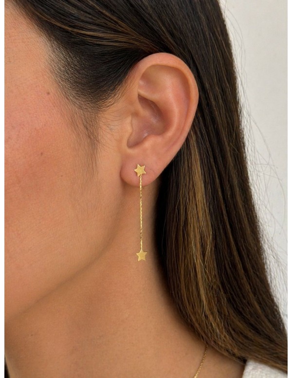 AROS BAÑADOS EN ORO ESTRELLAS