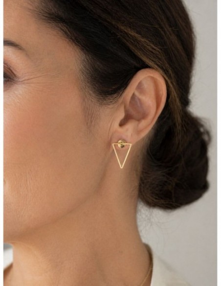 AROS BAÑADOS EN ORO TRIANGULO