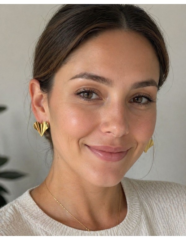 AROS BAÑADOS EN ORO CORAZON