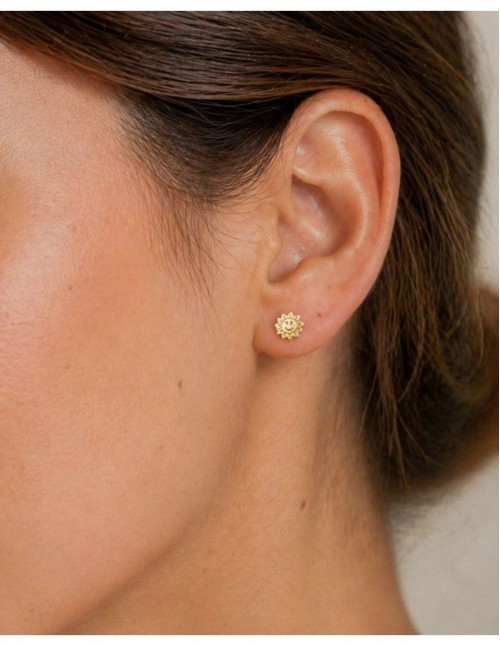 AROS BAÑADOS EN ORO FLOR 2