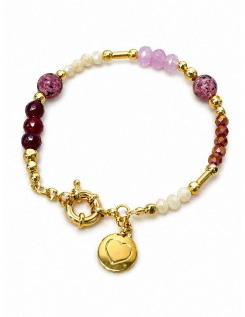 PULSERA BAÑADA EN ORO CORAZON