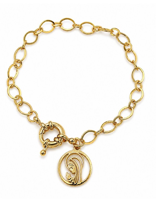 PULSERA BAÑADA EN ORO RELIGIOSA
