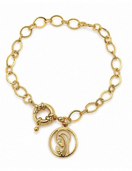 PULSERA BAÑADA EN ORO RELIGIOSA