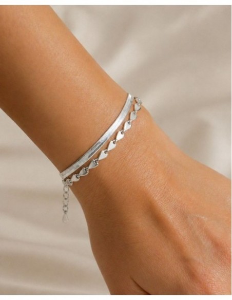 PULSERA BAÑADA EN PLATA
