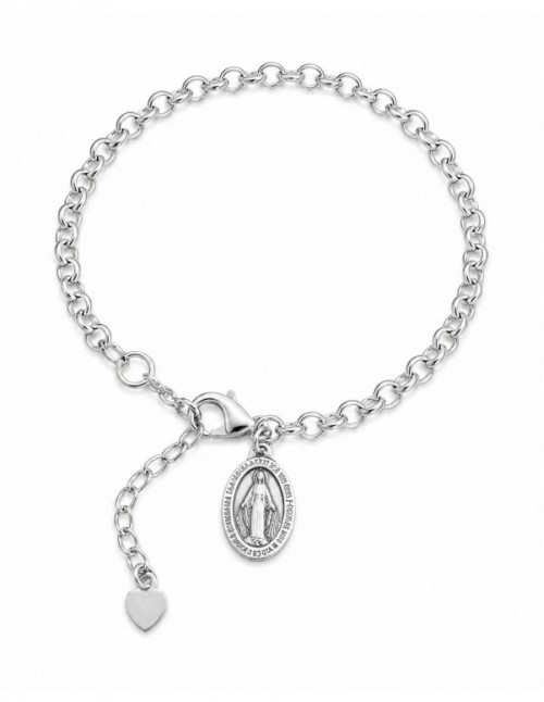 PULSERA BAÑADA EN PLATA RELIGIOSO