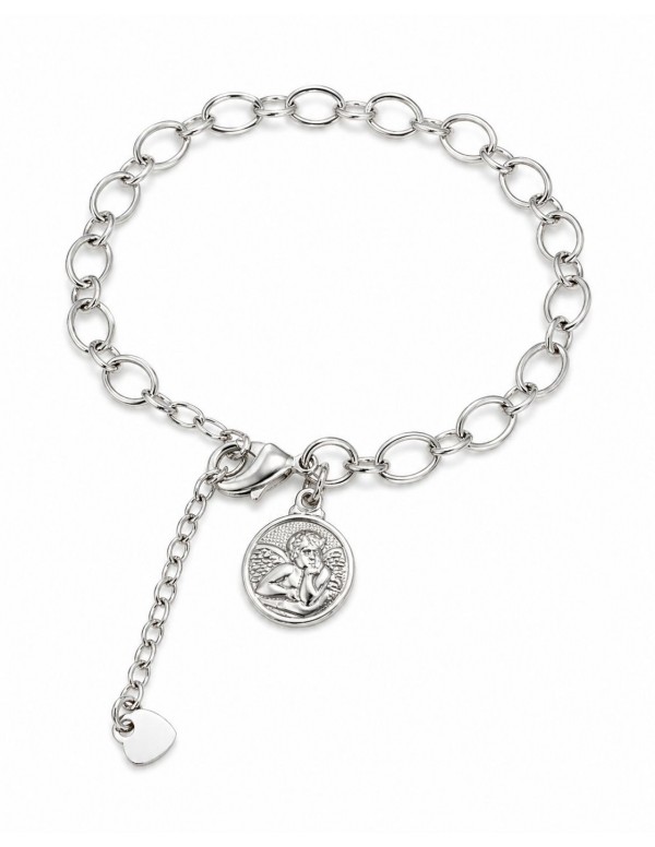 PULSERA BAÑADA EN PLATA CUPIDO