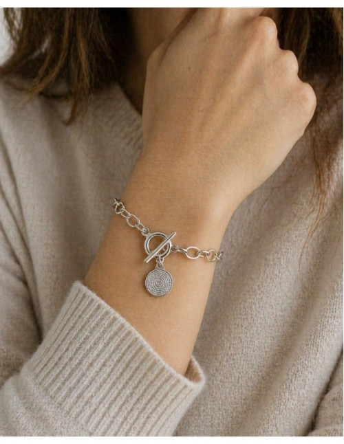 PULSERA BAÑADA EN PLATA PADRE NUESTRO 2
