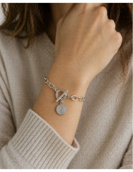 PULSERA BAÑADA EN PLATA PADRE NUESTRO