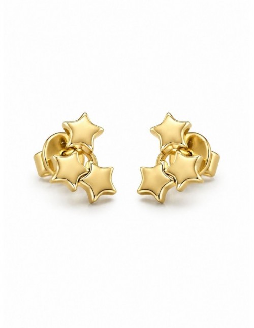 AROS BAÑADOS EN ORO ESTRELLA