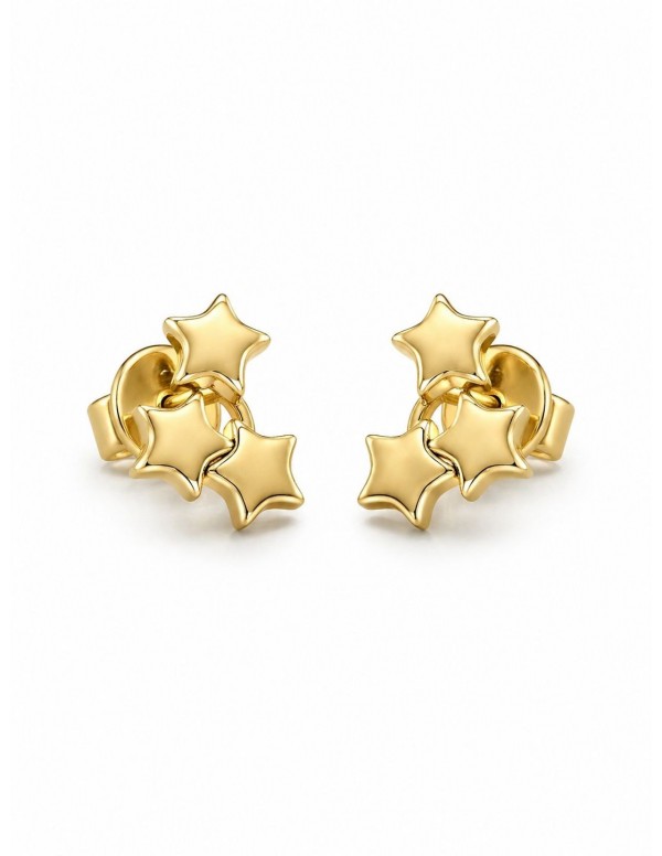 AROS BAÑADOS EN ORO ESTRELLA