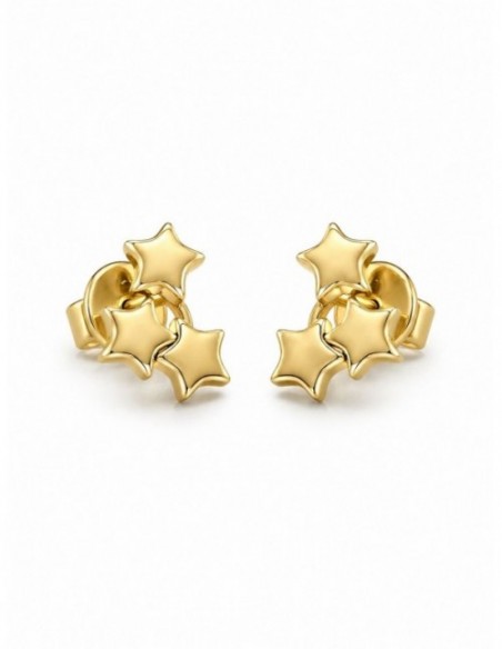 AROS BAÑADOS EN ORO ESTRELLA