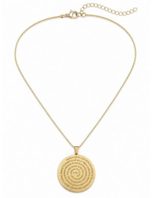 COLLAR BAÑADO EN ORO PADRE NUESTRO