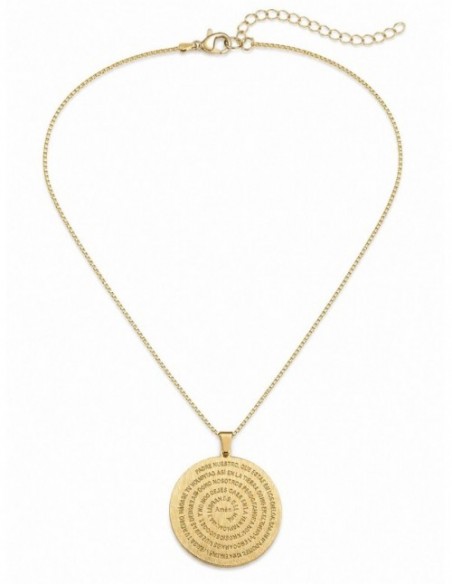 COLLAR BAÑADO EN ORO PADRE NUESTRO