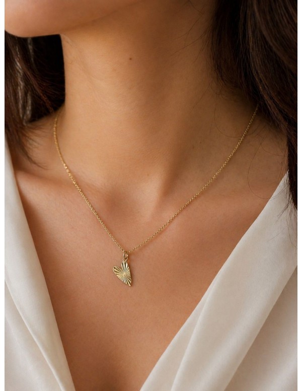 COLLAR BAÑADO EN ORO CORAZON