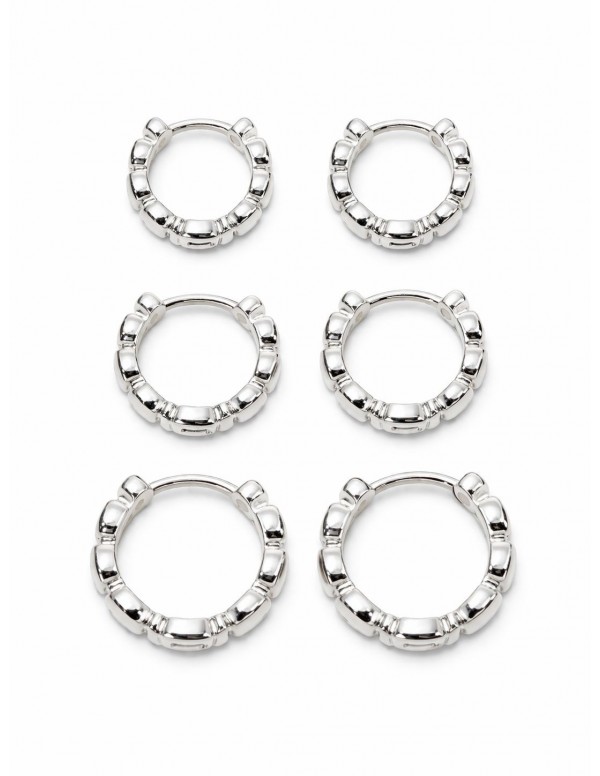 AROS BAÑADOS EN PLATA TRIPLES