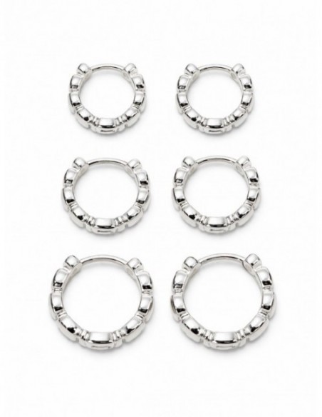 AROS BAÑADOS EN PLATA TRIPLES