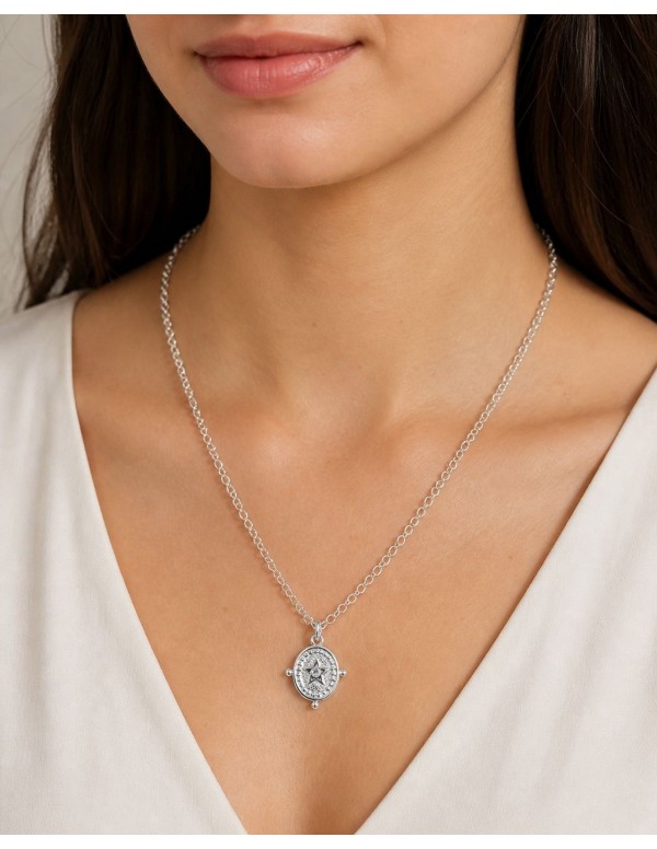 COLLAR BAÑADO EN PLATA ESTRELLA