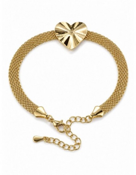 PULSERAS BAÑADAS EN ORO CORAZON