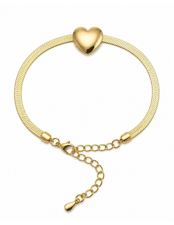 PULSERAS BAÑADAS EN ORO CORAZON