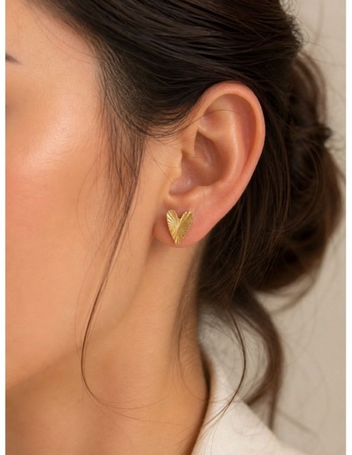 AROS BAÑADOS EN ORO CORAZON 2