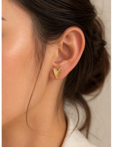 AROS BAÑADOS EN ORO CORAZON