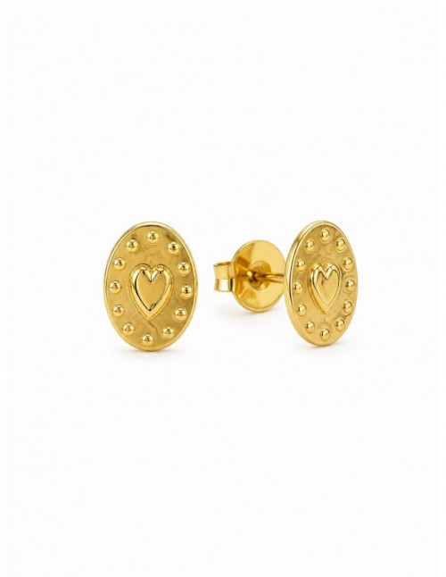 AROS BAÑADOS EN ORO CORAZON