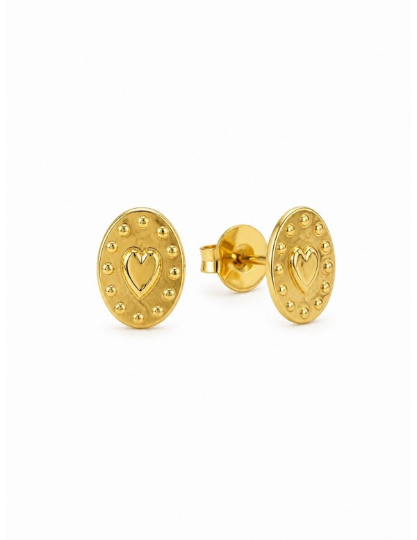 AROS BAÑADOS EN ORO CORAZON
