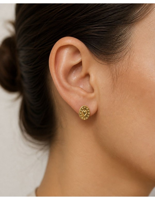AROS BAÑADOS EN ORO CORAZON