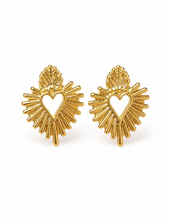 AROS BAÑADOS EN ORO CORAZON