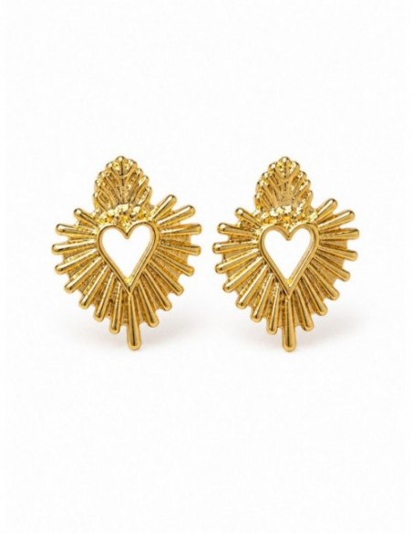 AROS BAÑADOS EN ORO CORAZON