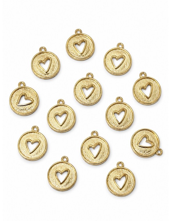 DIJE BAÑO DE ORO CORAZON