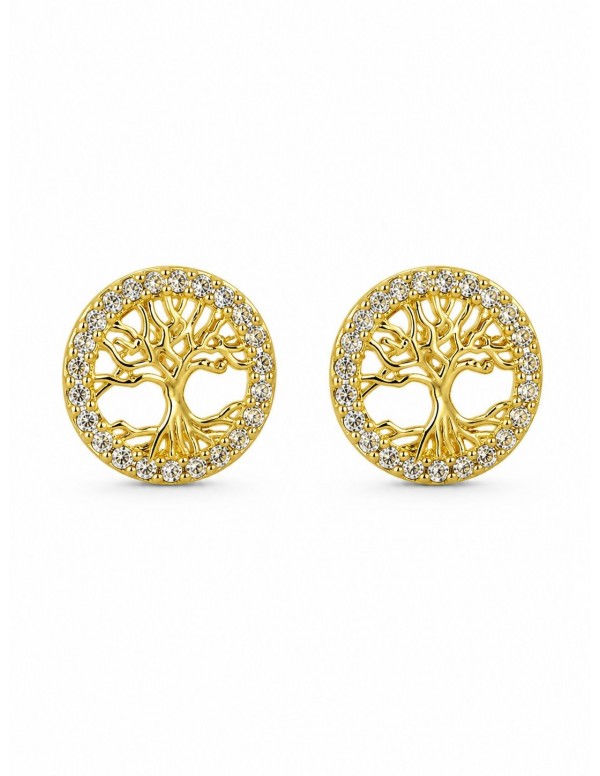 AROS BAÑADOS EN ORO ARBOL DE LA VIDA