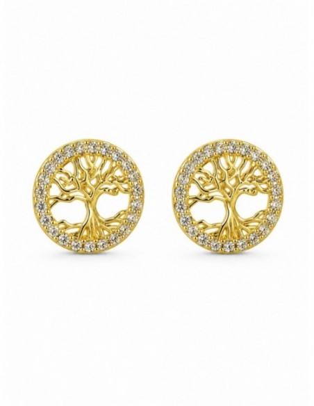 AROS BAÑADOS EN ORO ARBOL DE LA VIDA