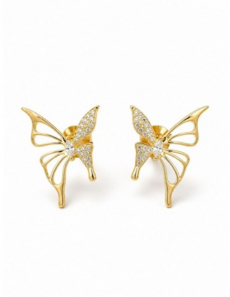 AROS BAÑADOS EN ORO MARIPOSA