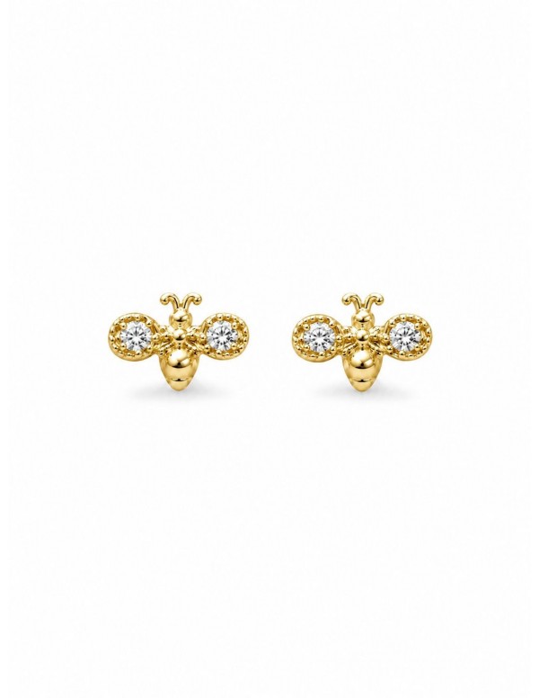 AROS BAÑADOS EN ORO ABEJA