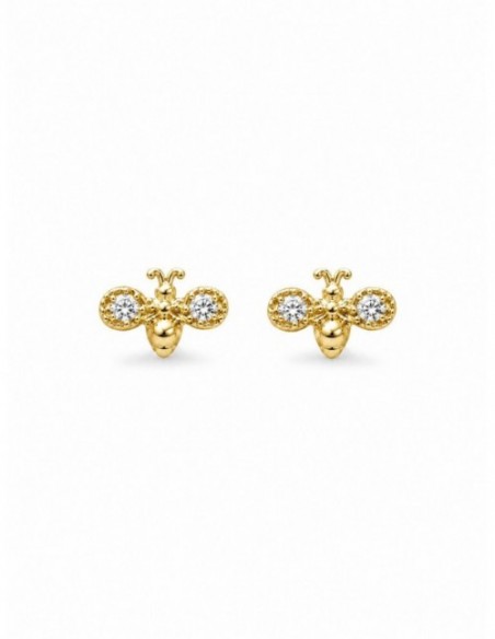 AROS BAÑADOS EN ORO ABEJA
