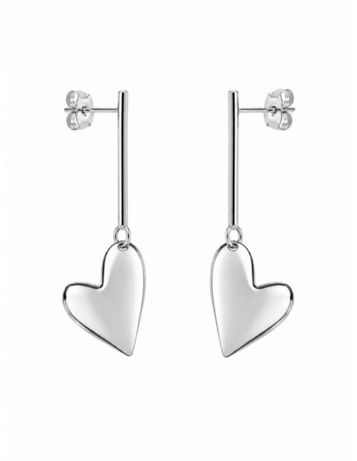 AROS BAÑADOS EN PLATA CORAZON